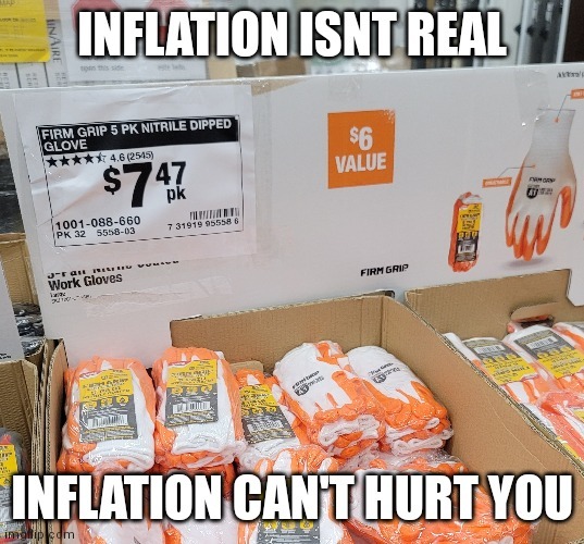 No matter how they spin it, inflation sucks - meme