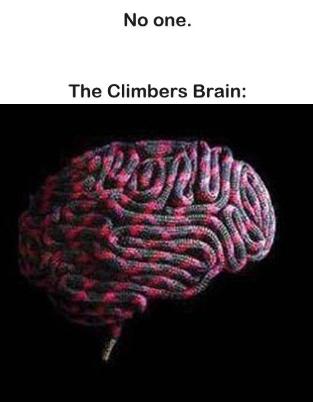 The climbers brain - meme