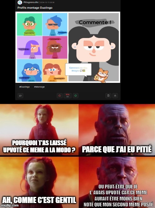 oh non! mon second meme. Comment on suppr nos meme ?