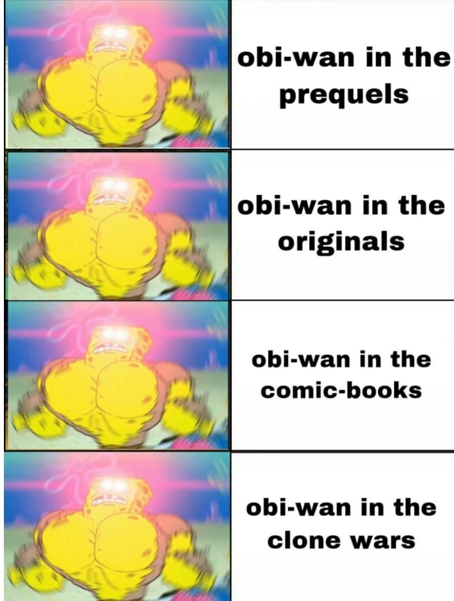 Obi-Wan across timelines just gets sassier and more exhausted - meme