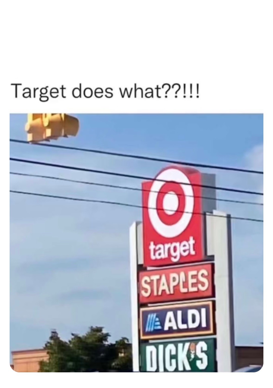 target staples all the dicks - meme