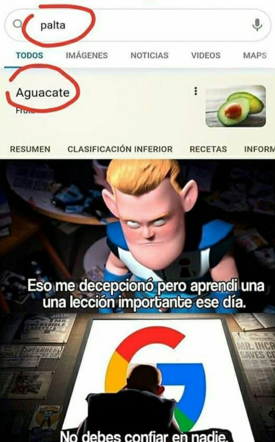 Desepcionante - meme