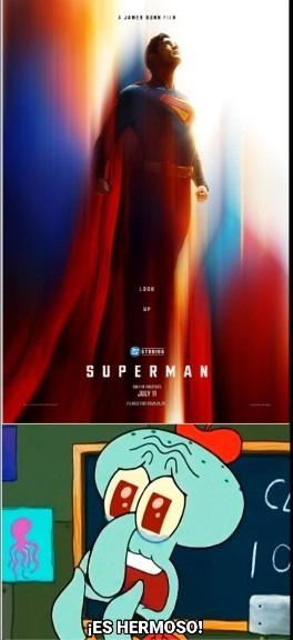 ¡Ya salió el primer poster de Superman! - meme