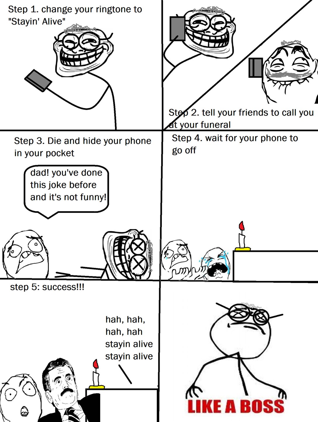 How To: Troll at your funeral - meme