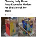Well, modern art is trash