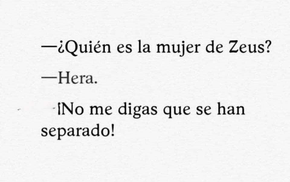 Quién es la mujer de Zeus? Hera: No me digas que se han separado - meme