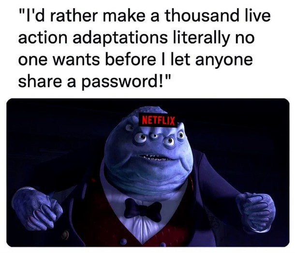 Netflix Password :F in Chat - meme