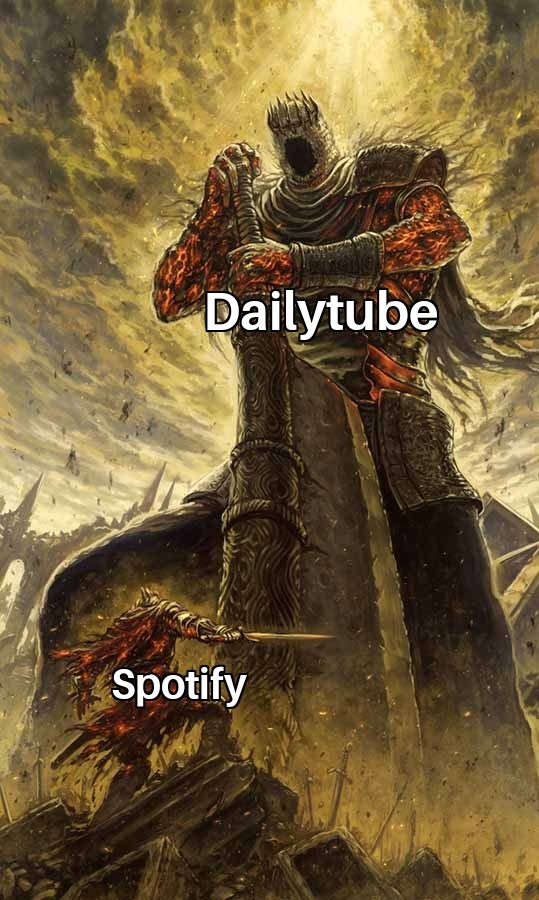 Contexto: dailytube es una alternativa de youtube pero sin anuncios - meme