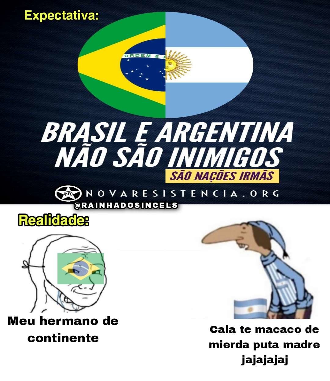 Argentino não é gente - meme