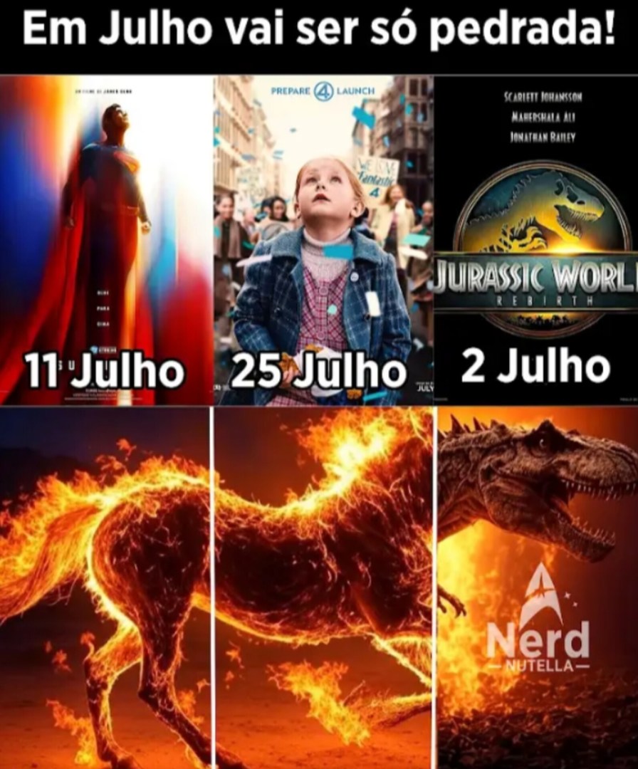 Por enquanto o hype tá apenas com Superman - meme