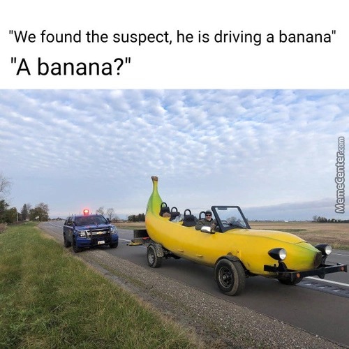 Suspect driving  - meme