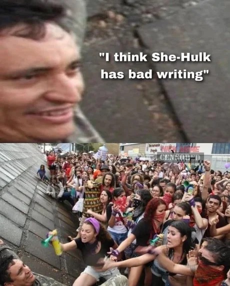 She-Hulk has bad writing - meme
