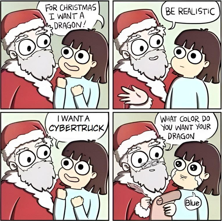Santa gave up - meme