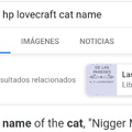 Nombre del gato de Lovecraft