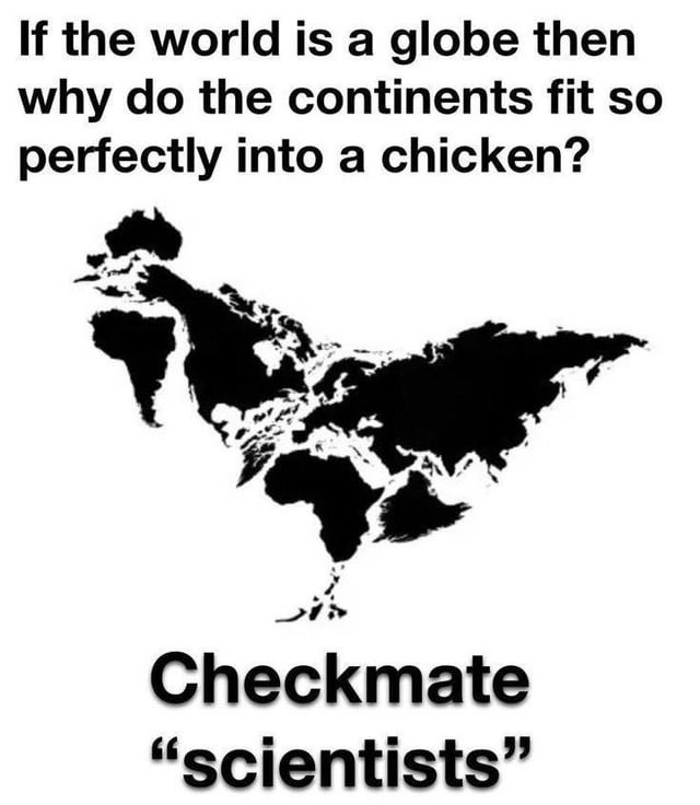 Chicken earth theory - meme