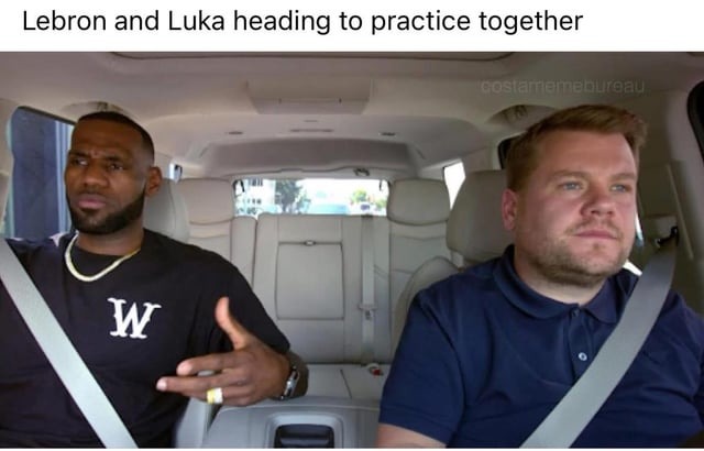 Luka Doncic and Lebron james meme