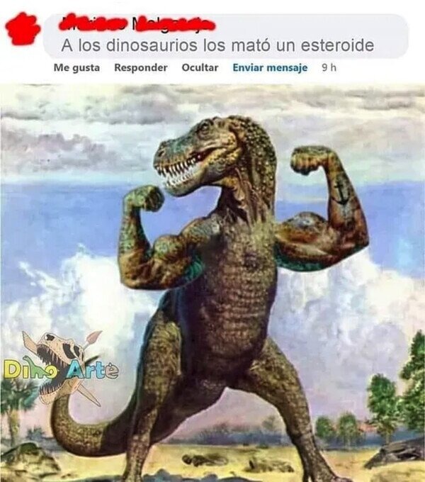 A los dinosaurios los mató un esteroide - meme