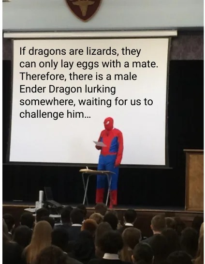 If dragons are lizards - meme