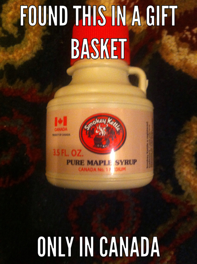 Mini bottle of maple syrup - meme