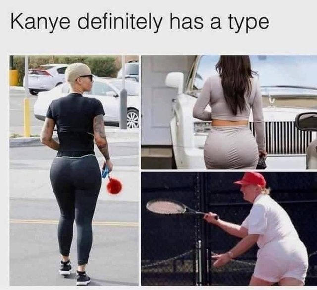 Kanye definitely has a type - meme