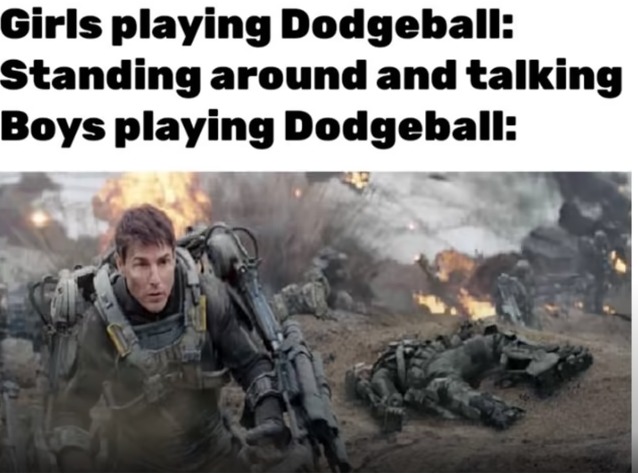 Dodgeball be like: - meme