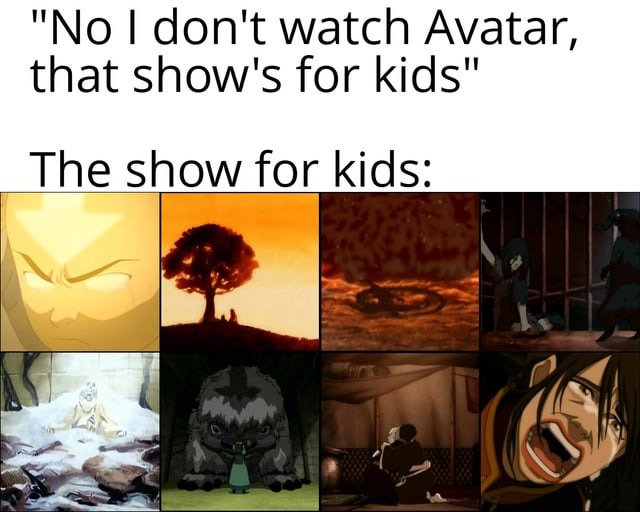 Avatar The Last Airbender is great - meme