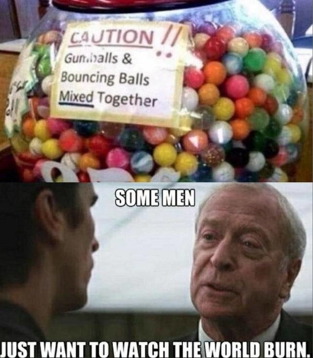 gunballs and bouncing balls mixed together - meme