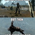Only true skyrim fans will get their shit slapped