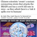 Chinese create a mutant covid