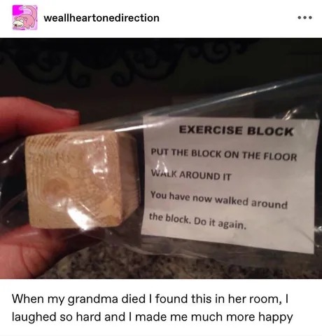 Exercise block - meme