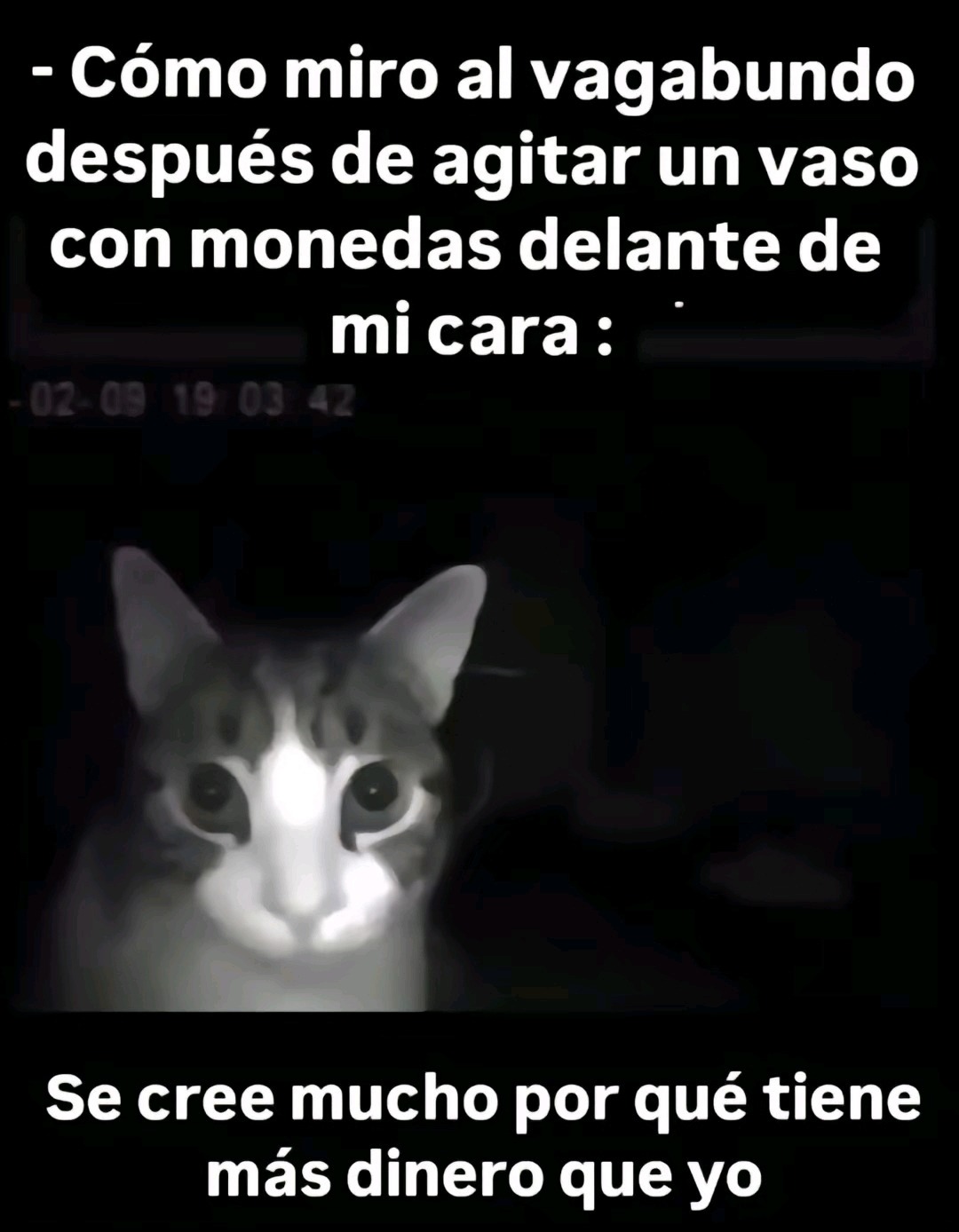 Mendigo se burla de mi salario mínimo - meme