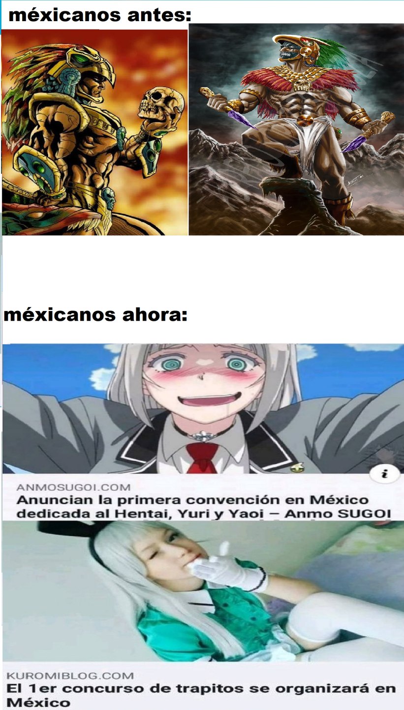the virgin mexico actula vs the cha mexic azteca - meme