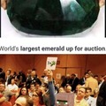 Largest emerald up for auction