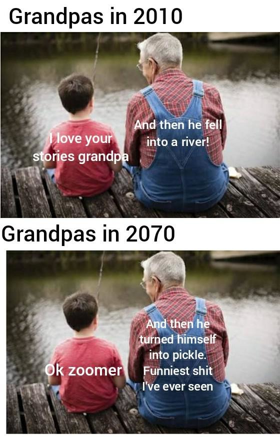 I'm just kidding, you'll never have grandchildren, you testic-less MAGAfucka - meme