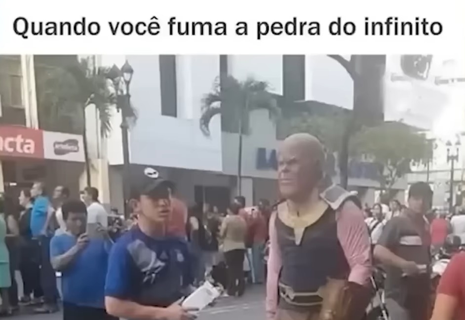 O Cara Virou O Thanos Noia - meme