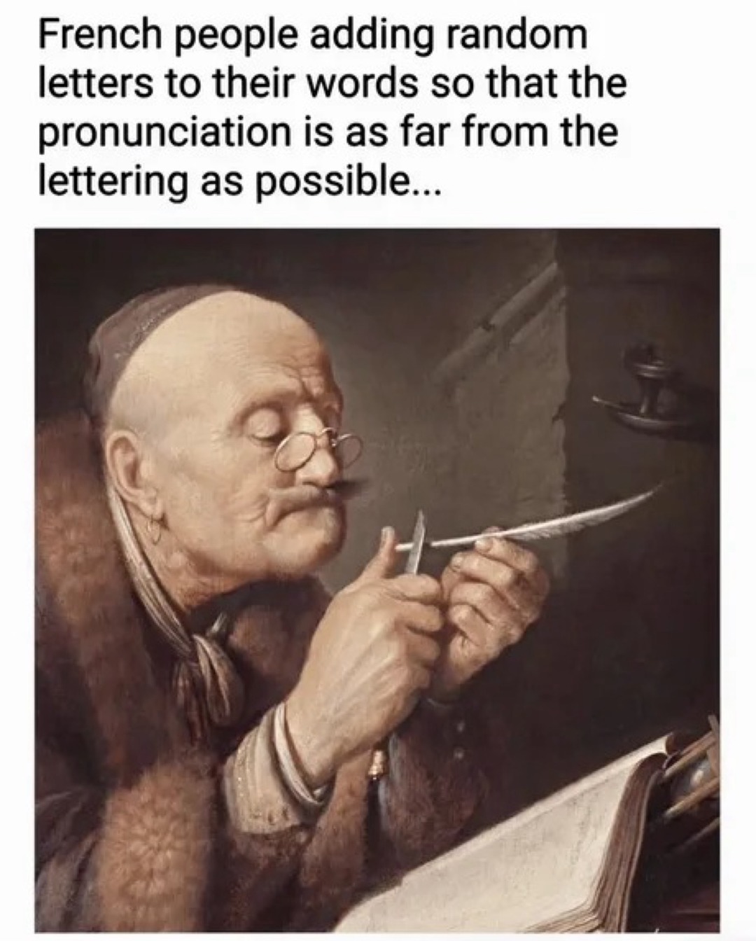 French people language - meme