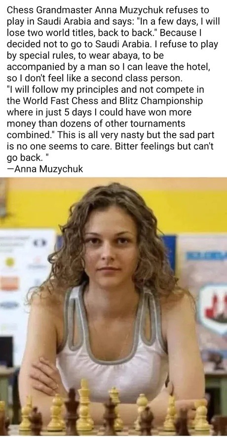 She gave up world titles to not feel like a second-class citizen - meme