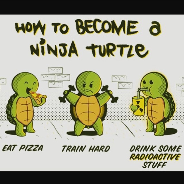 me as a kid training to be a ninja turtle - meme