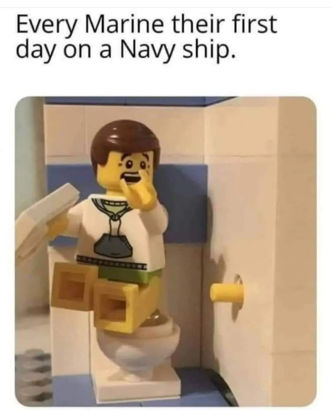 In the navy you can suck your fellow man - meme