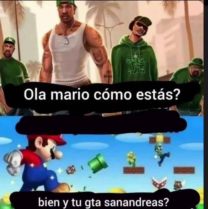 Bien Mario gracias - meme