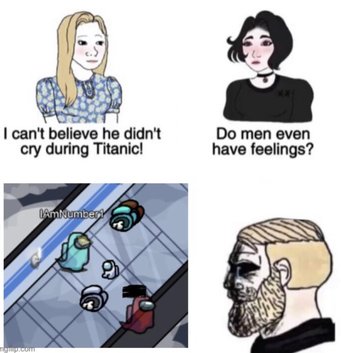 We have feelings but just on different things - meme
