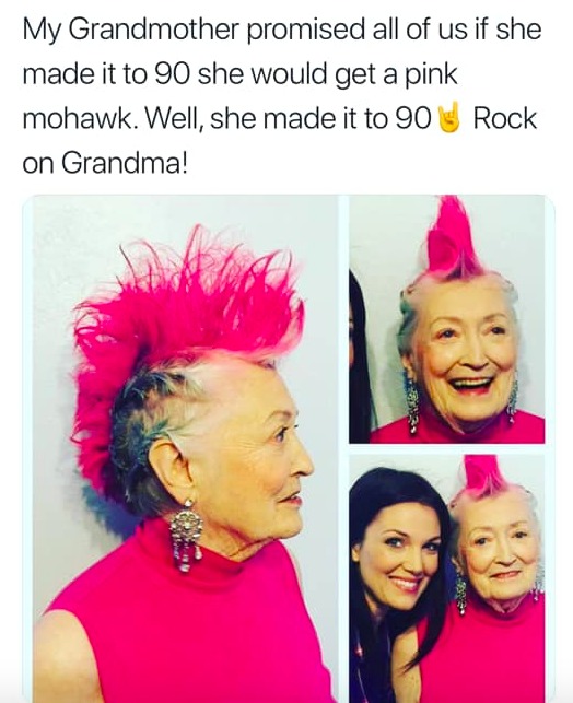 Rock on Grandma - meme