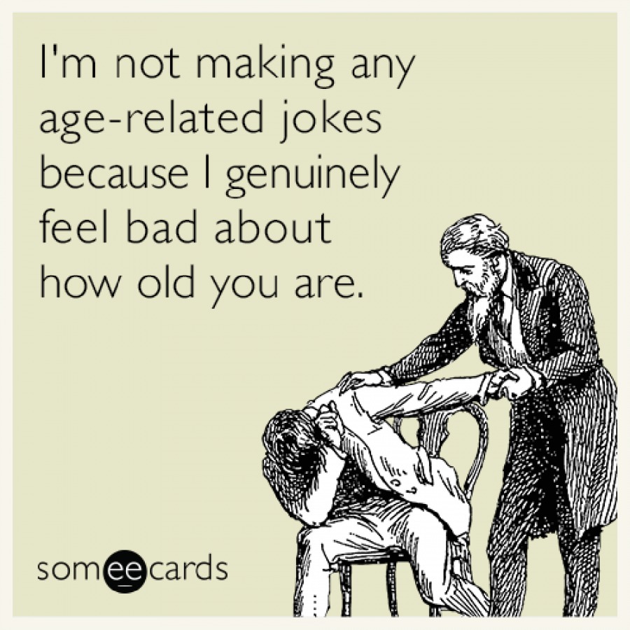 Age related jokes - meme
