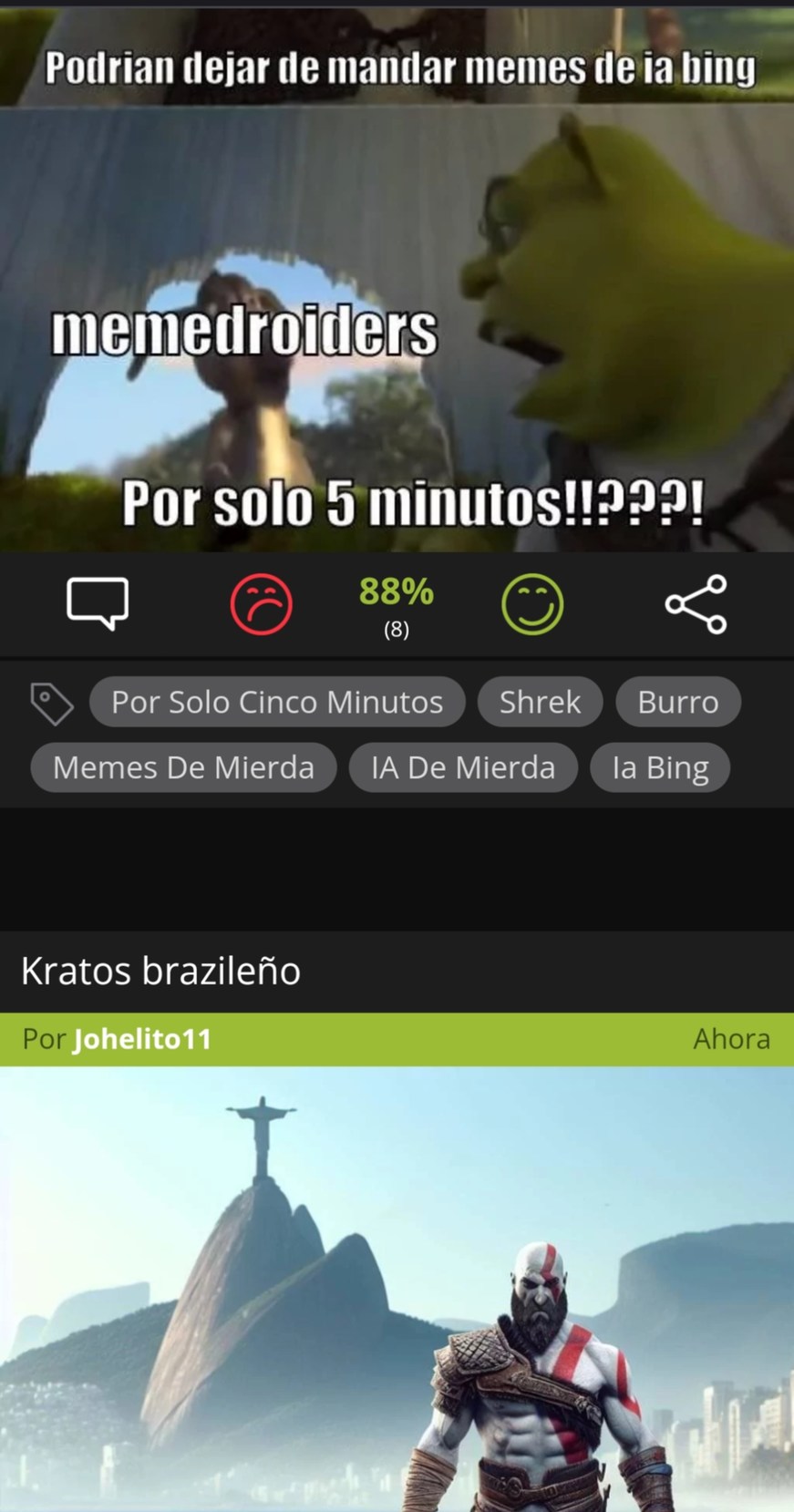 Kratos brazileño - meme
