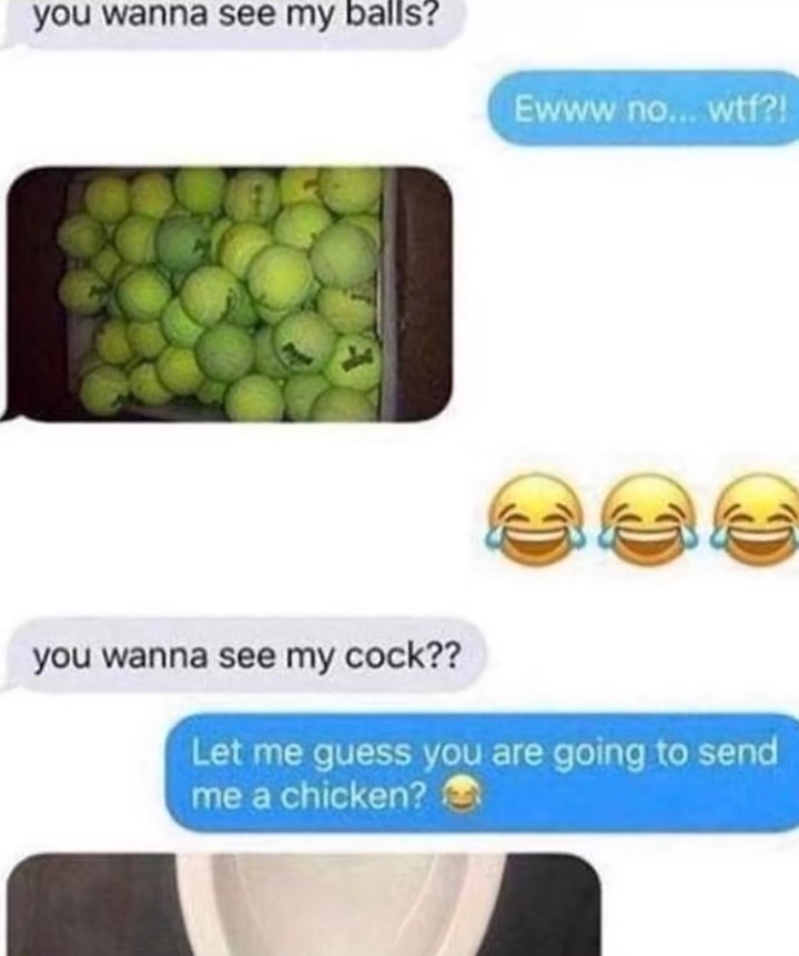 He did not send a chicken  - meme