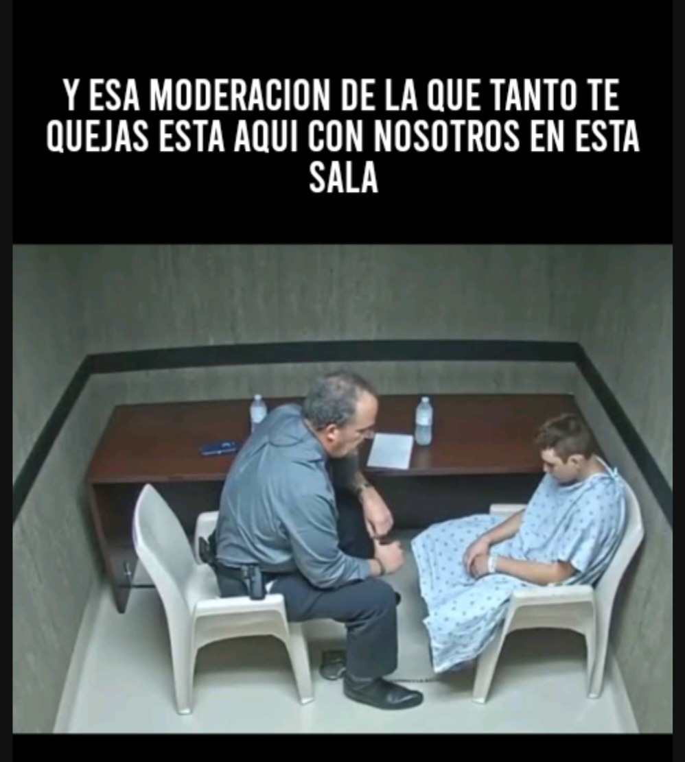 Publica este meme cuando estes al limite de tu cordura por culpa de moderacion