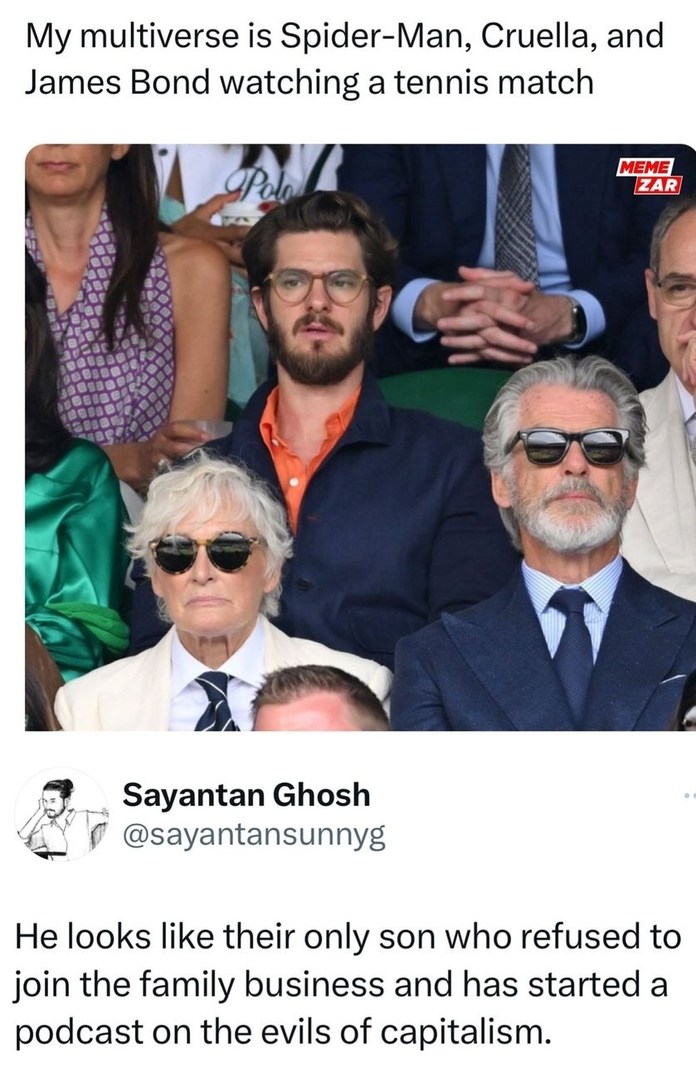 Spiderman, Cruella and James Bond - meme