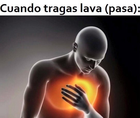 Creo que me queme un poco la lengua - meme