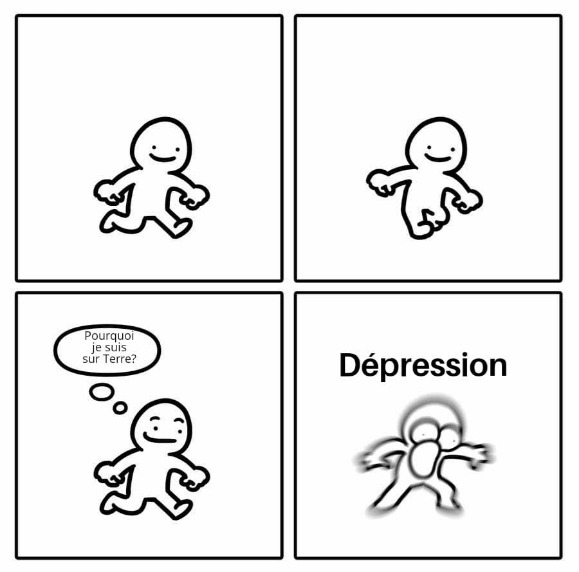 C'est très très la dépression - meme