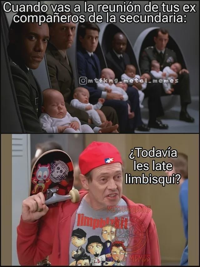 Vas a la reunión de excompañeros y aún les mola Limp Bizkit - meme